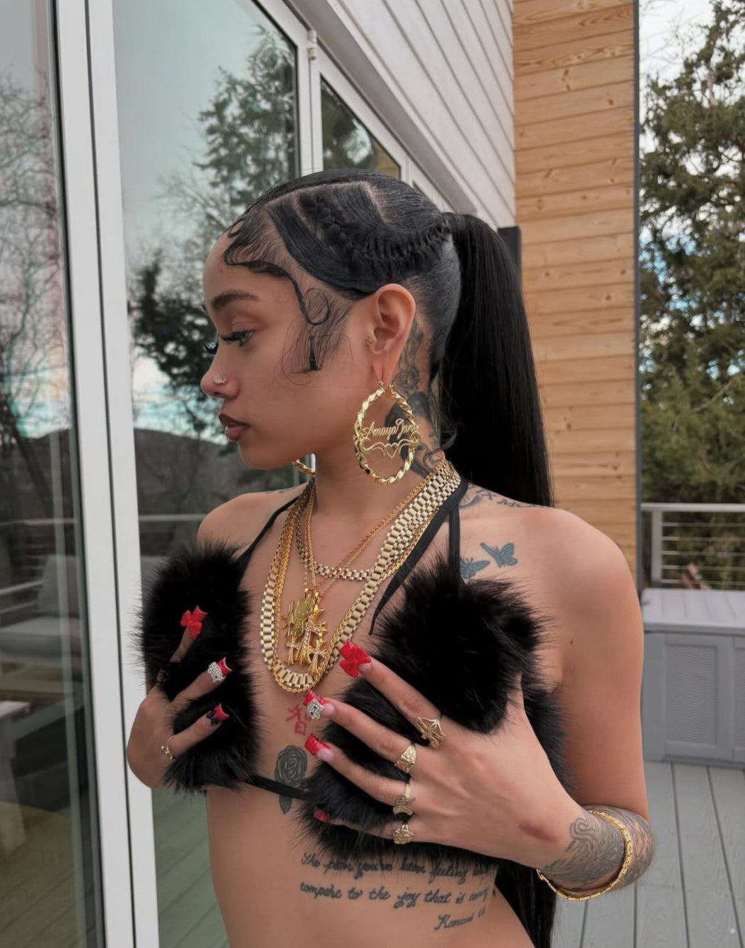 Custom Nameplate Hoop Earrings