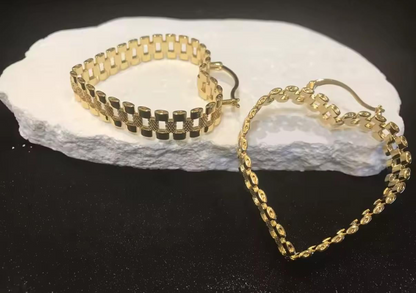Heart Hoop Earrings