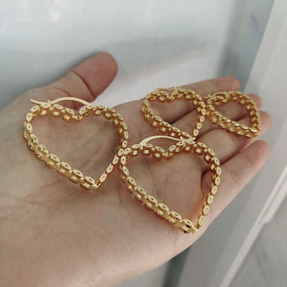 Heart Hoop Earrings