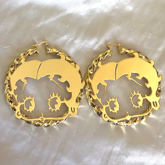 Animated Hoop Earrings