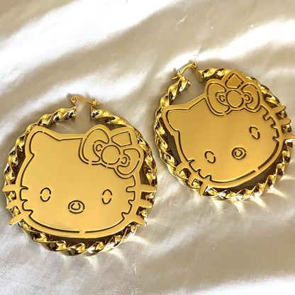 Animated Hoop Earrings