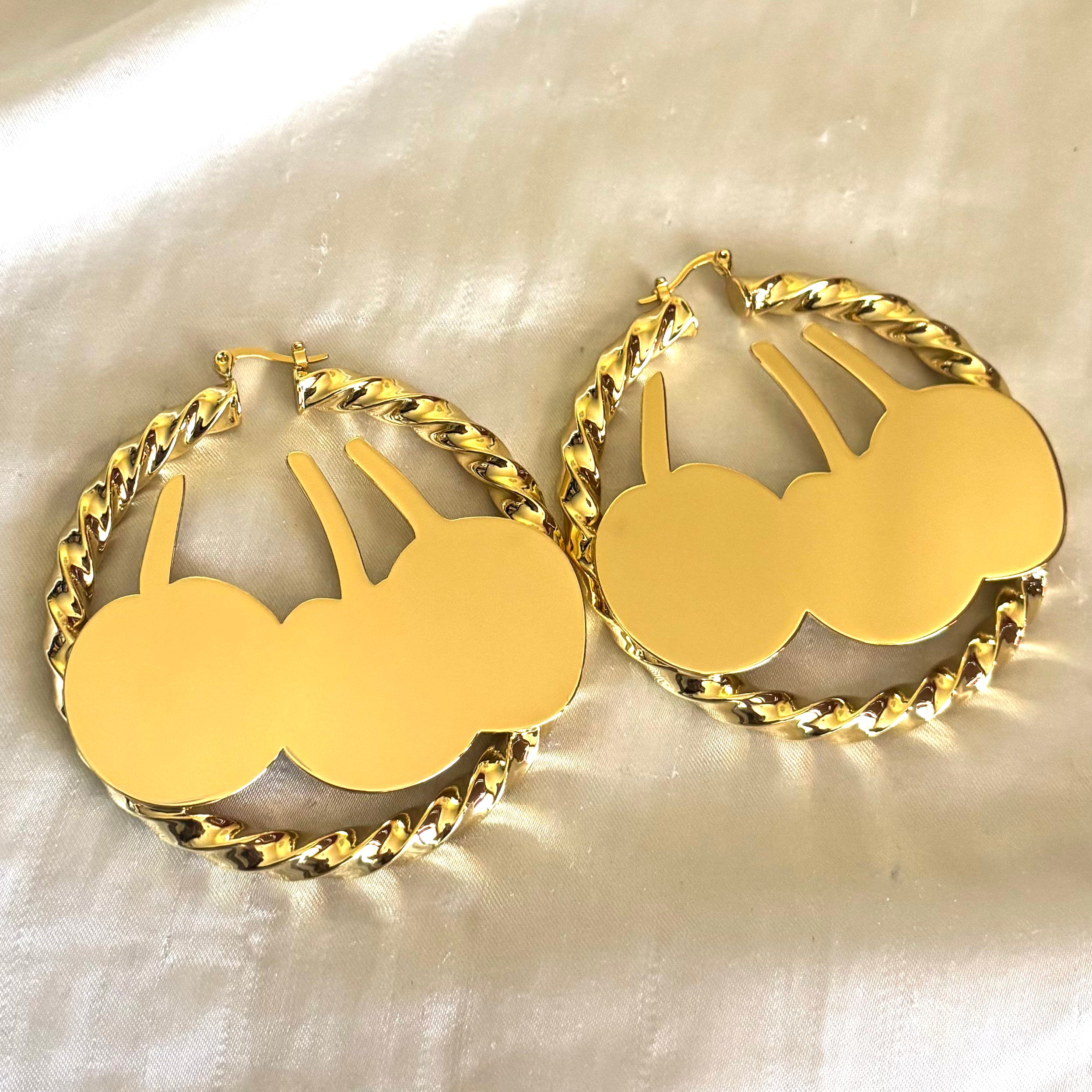 Cherry Hoop Earrings
