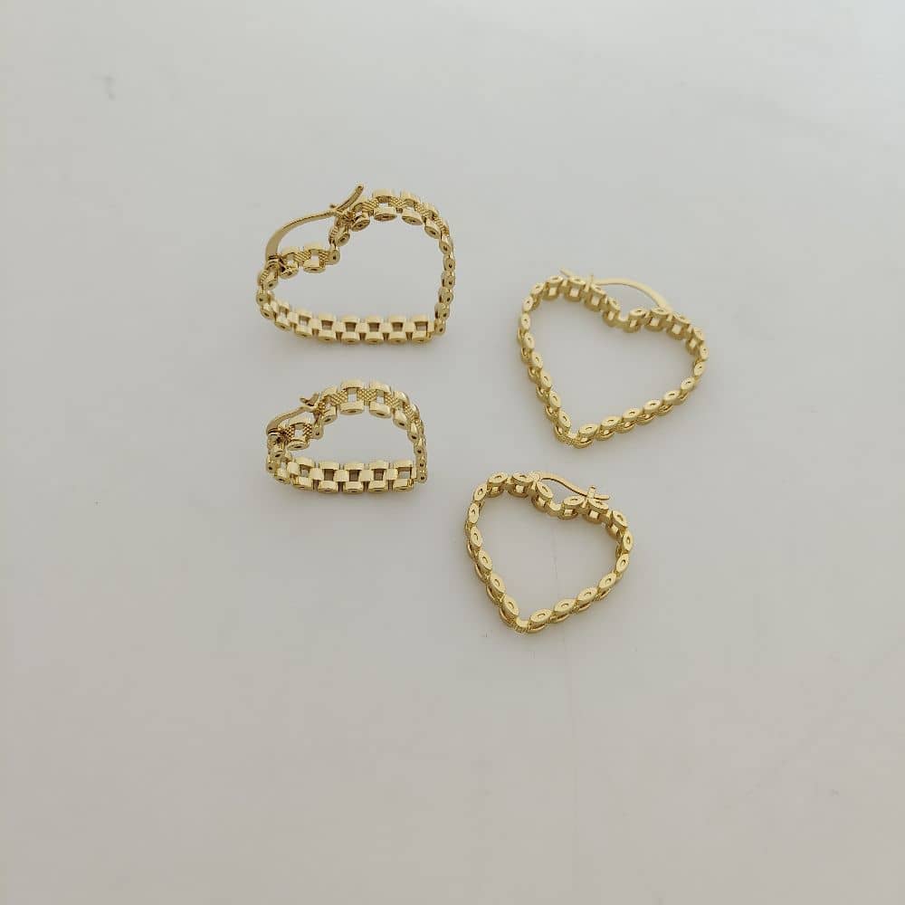 Heart Hoop Earrings