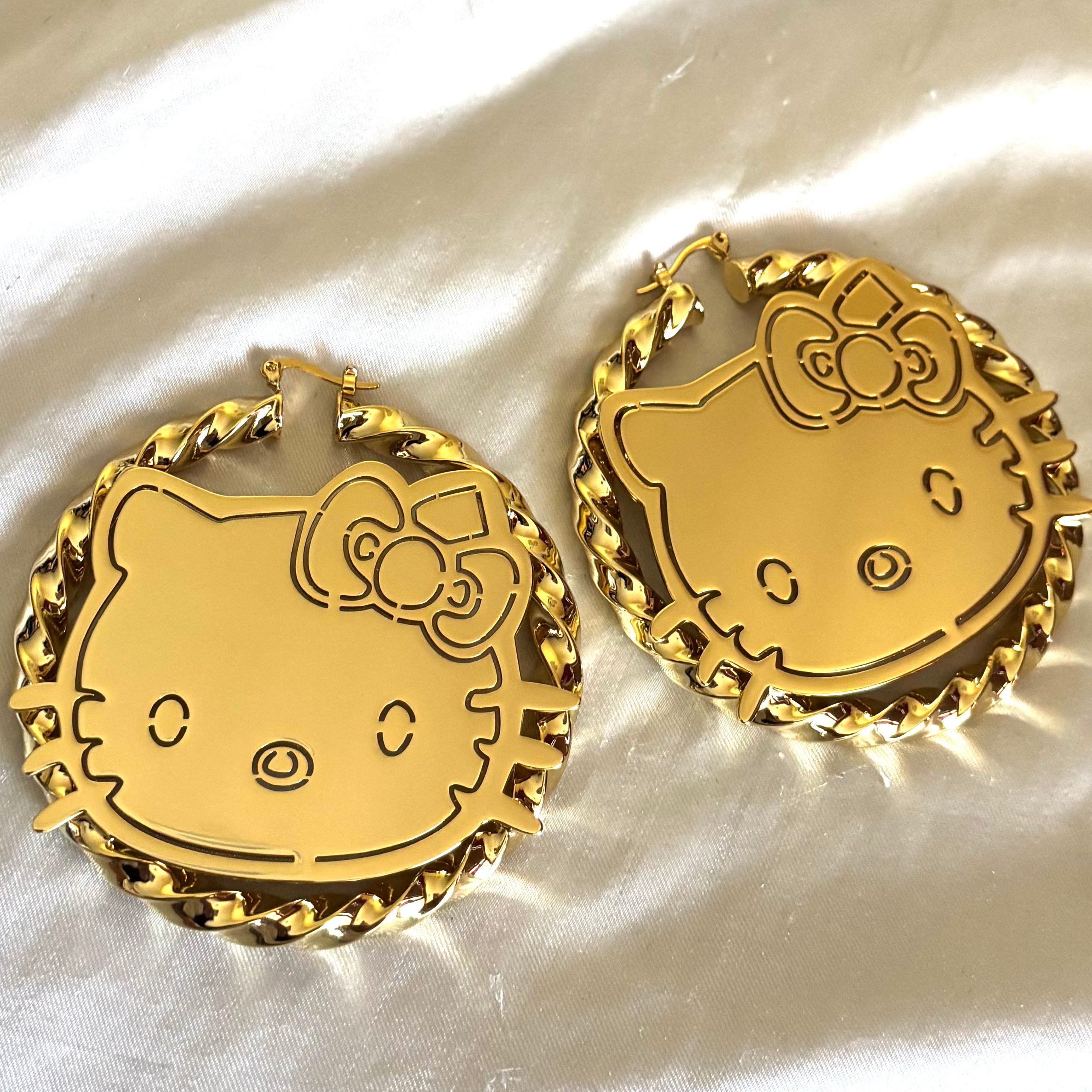 Hello Kitty Hoop Earrings