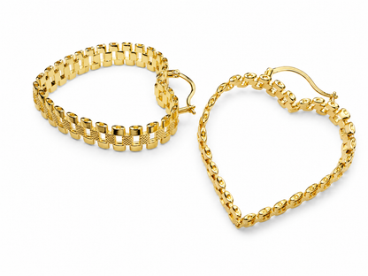 Heart Hoop Earrings