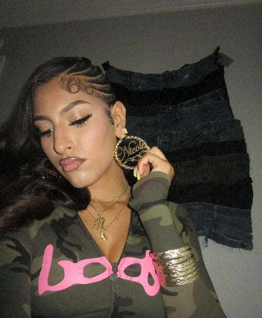 Custom Nameplate Hoop Earrings