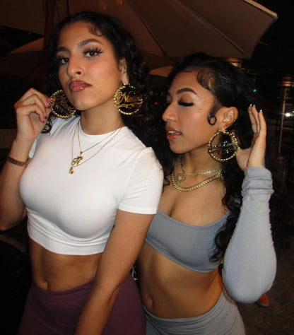 Custom Nameplate Hoop Earrings